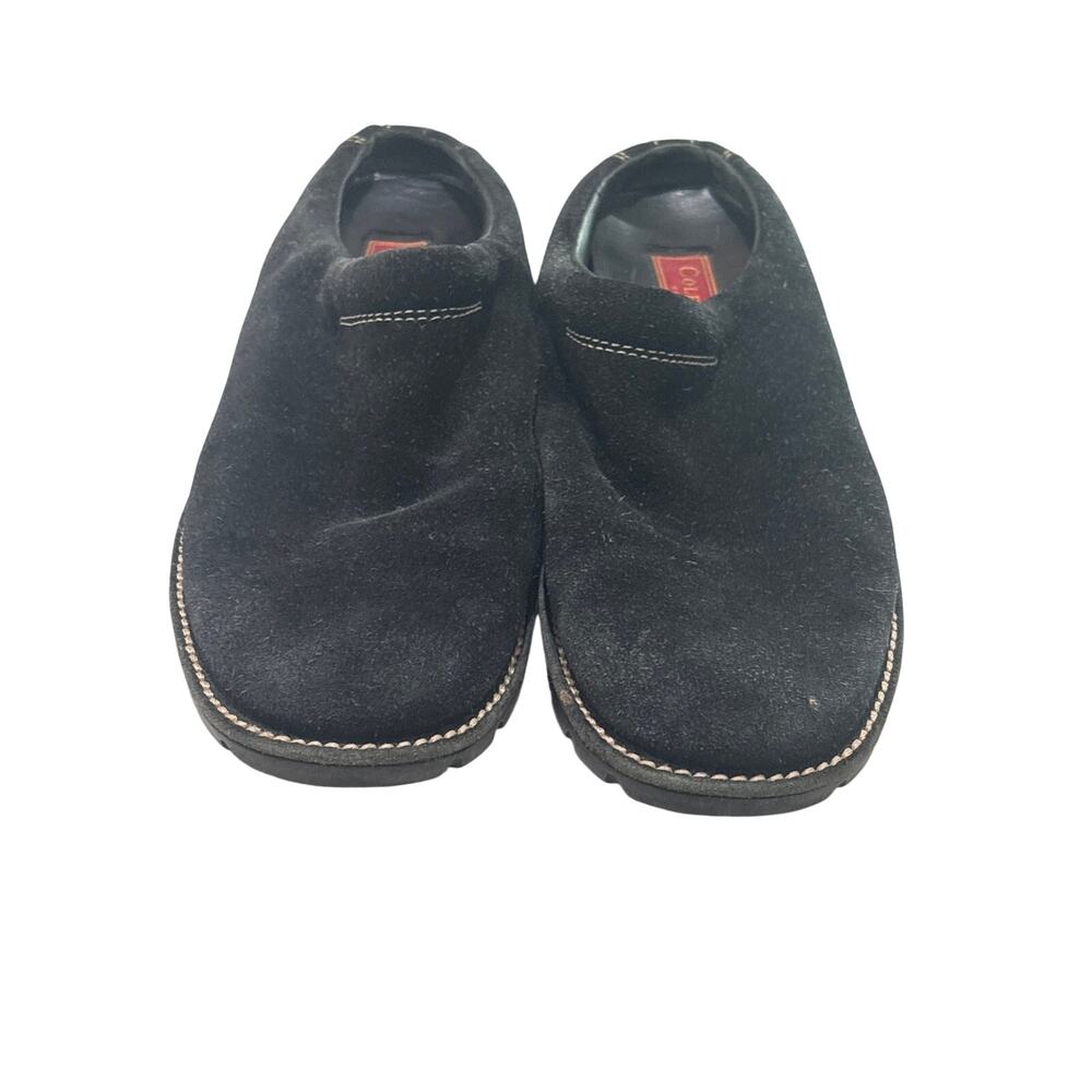 Cole Haan Ladies Country Suede Leather Black Clogs Slip-on Mules US 9B